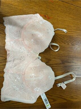 sophie b. Blush Pink Lace Longline Bra
